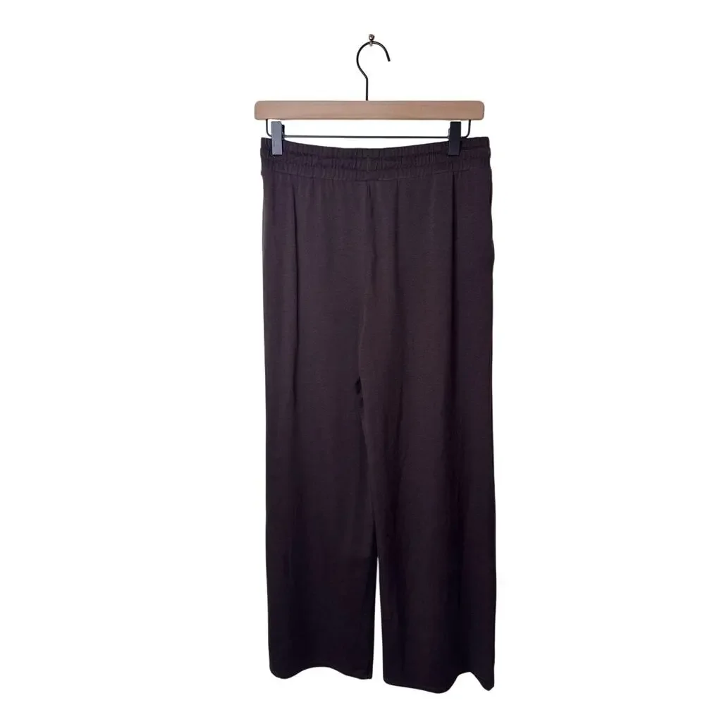 VUORI Halo Essential Wideleg Pant Heathered Brown Style VW4023 Size Medium - Picture 2 of 8